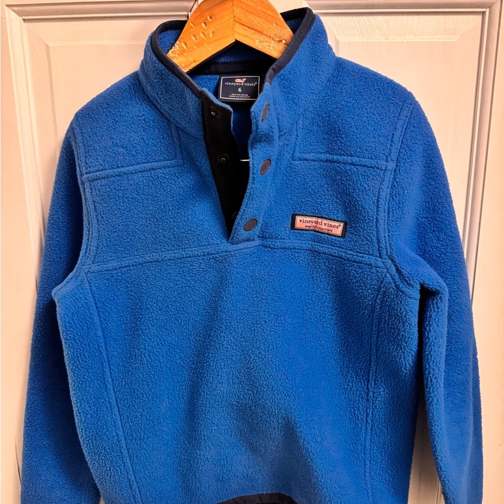Vineyard Vines Navy Fleece Top